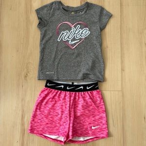 3T Nike dri-fit outfit. Shorts never been worn. Top worn once.